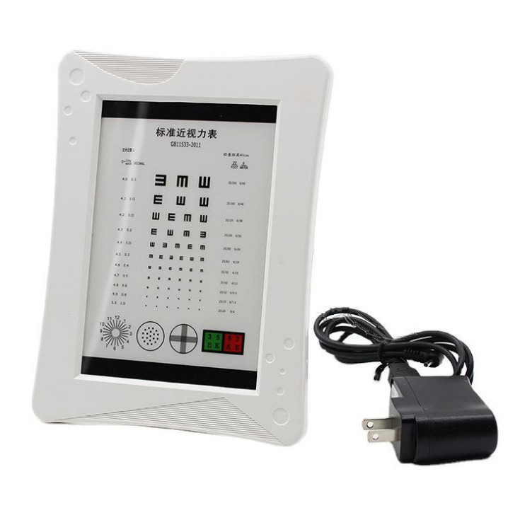 Test Instruments - Gözlüklerde Kullanılan LED Presbiyopi Göz Tablosu,