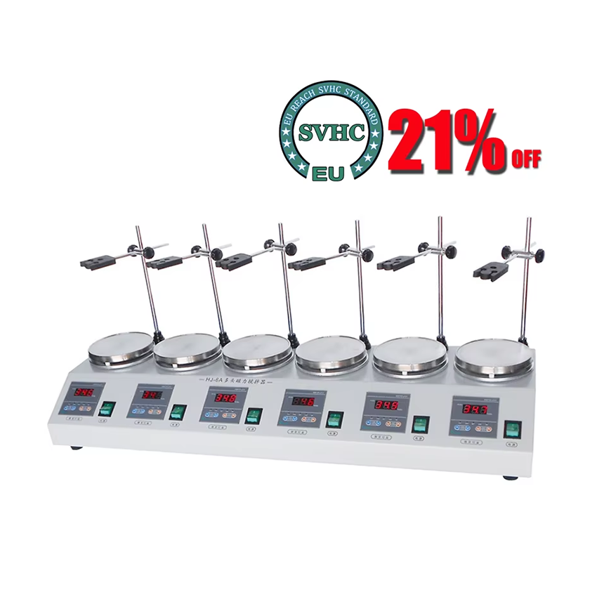 220V, 6 başlı, manyetik ısıtma - Lab Magnetic Stirrer Hot Plate incelemesi ve fiyatı